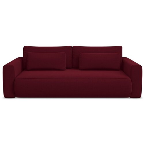 Makamii Bordo baršunasti sklopiva/s prostorom za odlaganje sofa 238 cm Kapua – Cijene