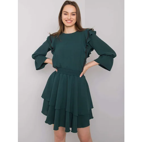 RUE PARIS Dress-CHA-SK-1610.24-dark green