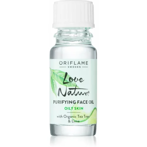 Oriflame Love Nature Organic Tea Tree & Lime ulje za čišćenje za problematično lice, akne 10 ml