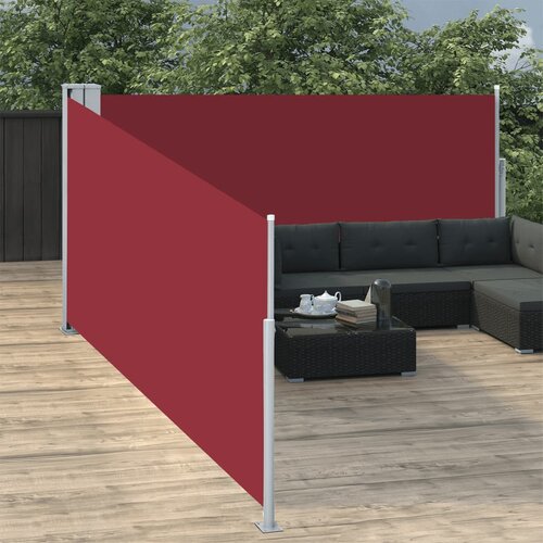  Uvlačiva bočna tenda 100 x 1000 cm crvena Cijene