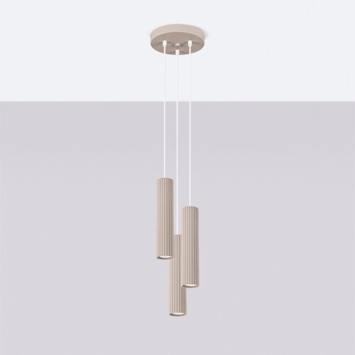  Brilagi - LED luster na sajli CRESTO 3xGU10/10W/230V taupe Slike