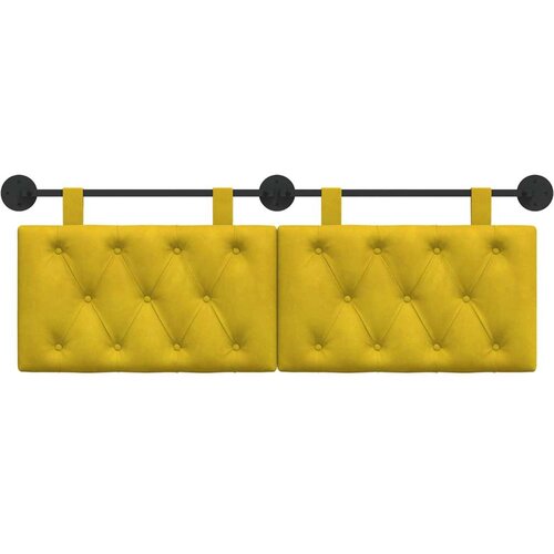  Držeće uzglavlje Zidne Žuta 150 x 55 x 7 cm Bar&amp;scaron;un - Žuta 140 cm bez LED Slike