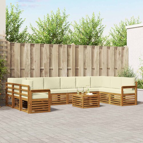  Set vanjskih sofa 11 kom. Bijela i krem Poliester Cene