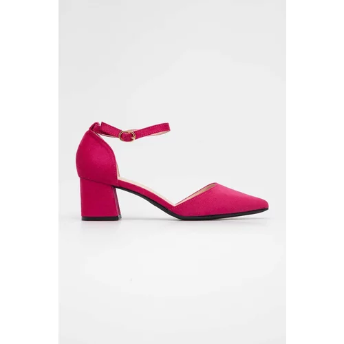 Answear Lab Salonke boja: ružičasta, s debelom potpeticom