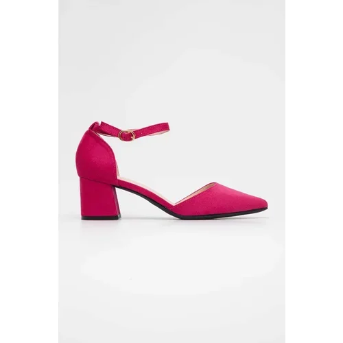 Answear Lab Salonke boja: ružičasta, s debelom potpeticom