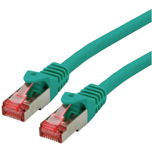 Roline 21.15.2635 RJ45 omrežni kabel\, patch kabel cat 6 s/ftp 5.00 m zelena 1 kos, (20420123) Cene