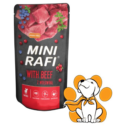 Rafi Mini Dog Grain Free Beef 150g, Vlažna Hrana Sa Govedinom Cene
