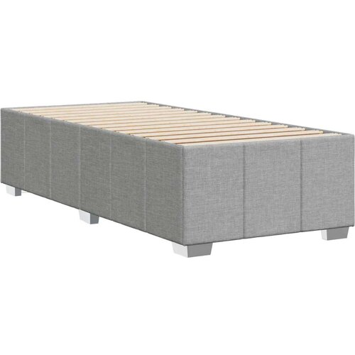 VidaXL Okvir za krevet svjetlosivi 90 x 200 cm od tkanine Slike