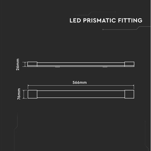  led fluorescentna svetiljka LED/20W/230V 4000K 60 cm bela Slike