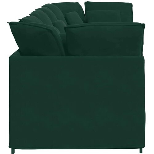  Modularna sofa s jastucima, bar&amp;scaron;unasta tamnozelena Slike