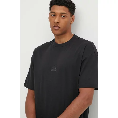 Adidas Kratka majica City Escape moška, črna barva, JF3704