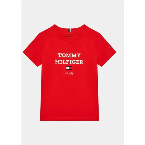 Tommy Hilfiger Majica Loo KB0KB08671 M Rdeča Regular Fit