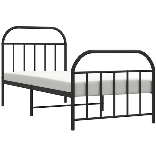  okvir kreveta uzglavlje i podnožje crni 90x190 cm Slike