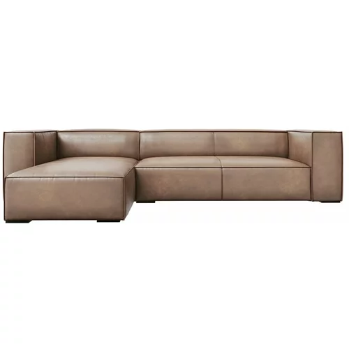 Windsor & Co Sofas Svetlo rjava usnjena kotna zofa (levi kot) Madame - Windsor & Co Sofas