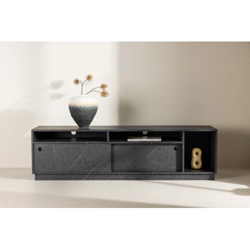 Venture Home TV komoda Girona 40 × 50 × 180 cm, crna Cene