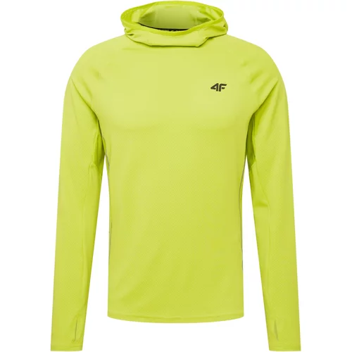 4f Sportska sweater majica limeta zelena / crna