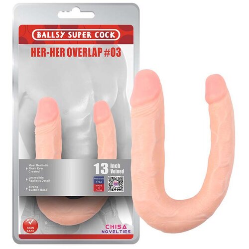  Dupli dildo, 33cm, Boja kože Slike