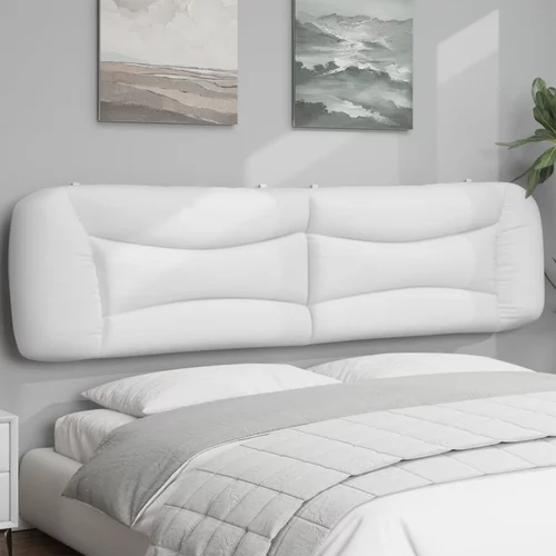 Jastuk za uzglavlje bijeli 200 cm od umjetne kože