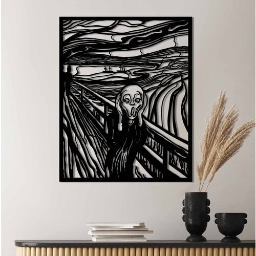 Wallity zidna dekoracija Grido, 45x56cm, Crna Cene