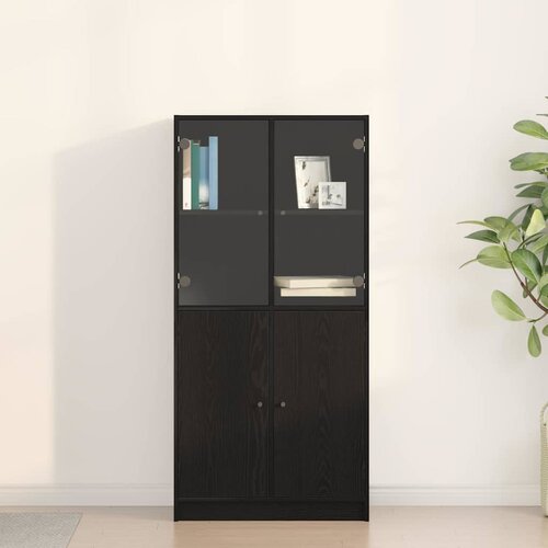  Highboard Crni hrast 68 x 37 x 142 cm Cene