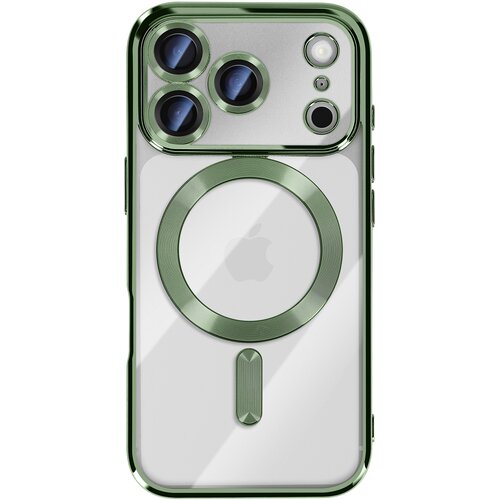 AVIZAR Ovitek za iPhone 17 Pro Max, združljiv z MagSafe, s kromiranim robom, Zelena, (5000189232) Cene