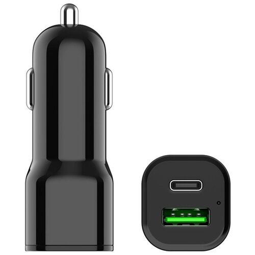 Brzi auto punjač Torima USB-A i Type-C PD 38W Slike