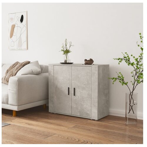  Komoda siva boja betona 80 x 33 x 70 cm od konstruiranog drva Cene