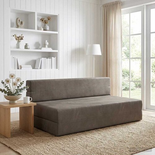 SOFA na razvlačenje Svjetlosiva 152 x 86,5 x 60 cm Tkanina Cijene