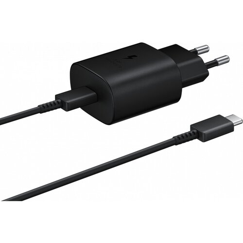 Samsung kućni punjač (bez pakovanja) EP-TA800B + DA705BBE 25W, 3A, 1 x usb-c sa usb-c kablom GP-PTU021SOABQ crni Slike