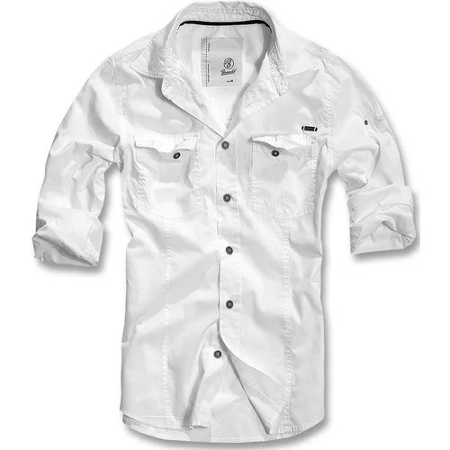 Brandit Košulja za muškarce Slim fit, Bijela
