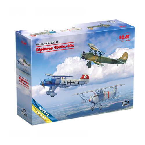 ICM Model Kit Aircraft - Biplanes Of The 1930s And 1940s (??-51A-1, Ki-10-II, U-2/Po-2VS) 1:72 ( 060910 ) Slike