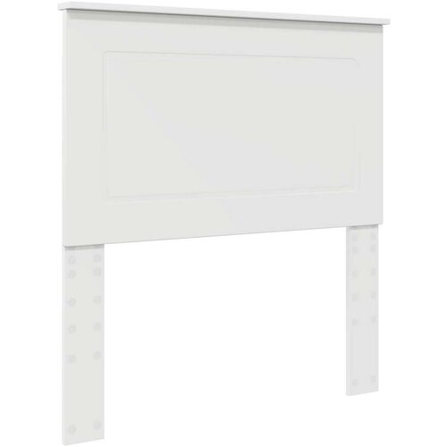  Okvir za krevet Bijelo 75 x 190 cm Čvrsto borovo drvo Slike