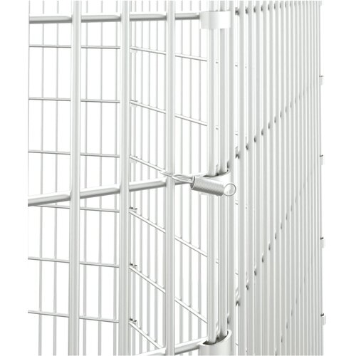  Ograđeni prostor za životinje slobodnog uzgoja s 8 panela, 54 x 100 cm, pocinčano željezo Slike