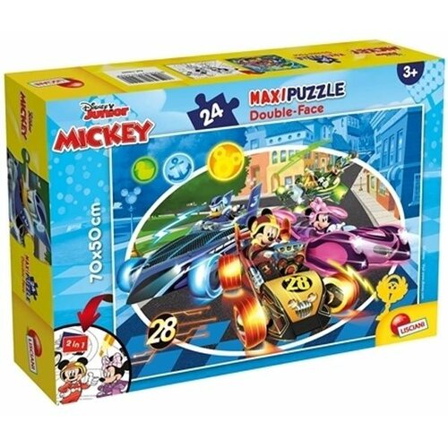 Lisciani Puzzle Maxi Mickey 2u1 složi I oboji - 24 dela Slike