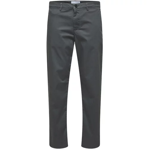 Selected Homme Chino hlače 'New Miles' bazaltno siva