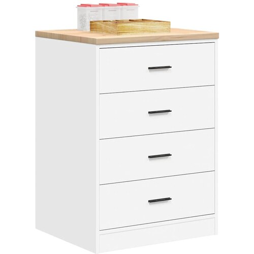 vidaXL Garažni ormar za odlaganje bijeli 60x51x85 cm masivne borovine Cijene