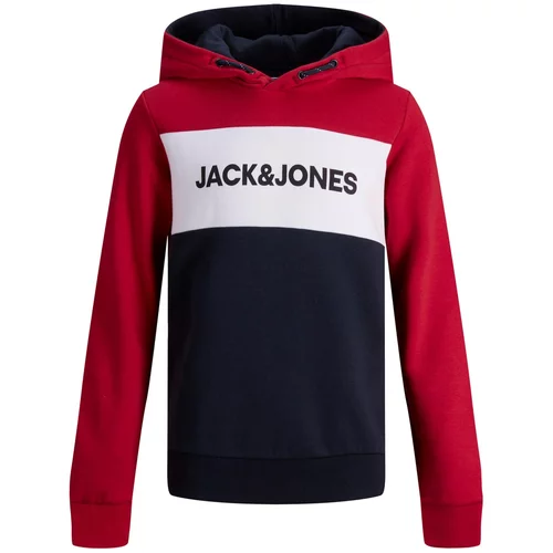 Jack & Jones Majica mornarska / rdeča / bela