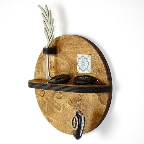 Hanah home polica za ključeve LAZ172, 27x27x8cm, Braon Slike