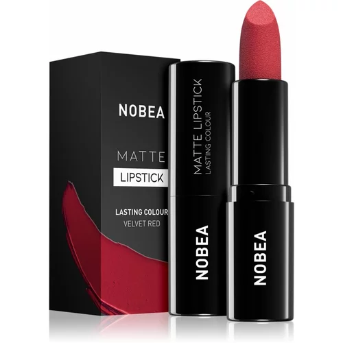 NOBEA Day-to-Day Matte Lipstick matirajoča šminka odtenek Velvet red #M16 3 g