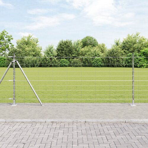 VidaXL Ograja 1x50 m pocinkano jeklo Slike