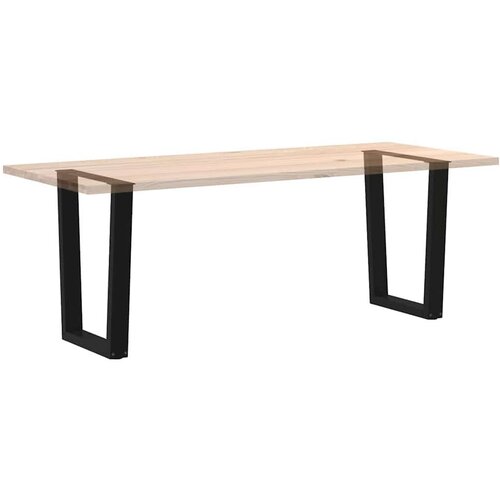 VidaXL Noge za blagovaonski stol V-oblik 2 kom crne 60x(72-73,3) cm Slike