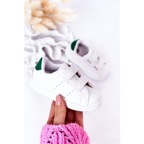 Boto Children's Sneakers With Velcro White-Green California Cene