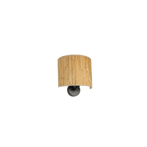 Opviq bambu 07 abajurlu oval aplik oakblack wall lamp Cene