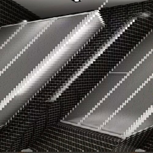 vidaXL Stena za tuš L oblike 70x120x137 cm 4 paneli zložljiva Cene