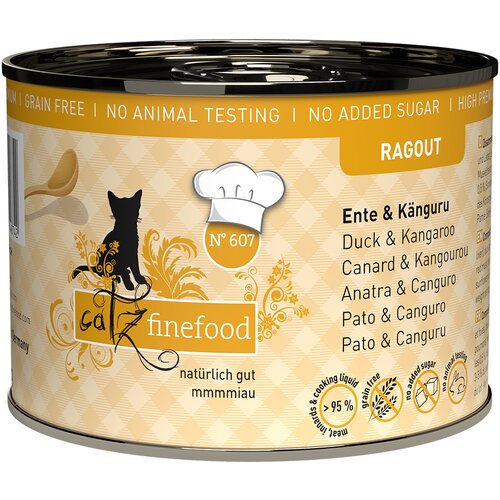Catz finefood Ragout 6 x 180 g - No.607 klokan i pačetina (6 x 190 g) Slike