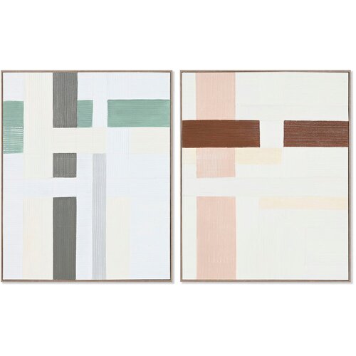  Platno Home ESPRIT Borovina Platno 82 x 4,5 x 102 cm 82,2 x 4,5 x 102 cm Slike