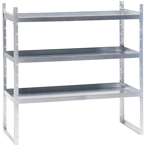 eurokraft pro Regal za majhne posode, 3 koritaste police, prestavljive po višini, VxŠxG 1350 x 1350 x 600 mm Cene