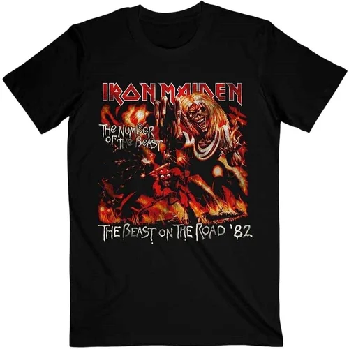 Iron Maiden Majica Number Of The Beast The Beast On The Road Vintage Unisex Black M