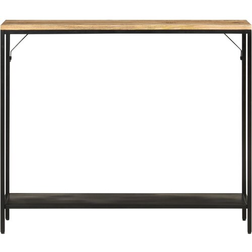 Maison Chic konzolna miza - miza ob steni 90x30x75 cm trden robusten mangov les in železo, (21786231) Cene