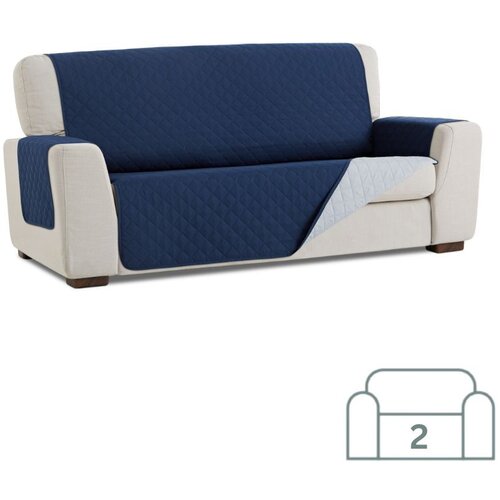 SOFA dvostransko pregrinjalo za dvosed - kavč 110x200 cm modra / svetlo siva eu kvaliteta Cene